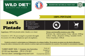 Wild Diet 100% Pintade Chat